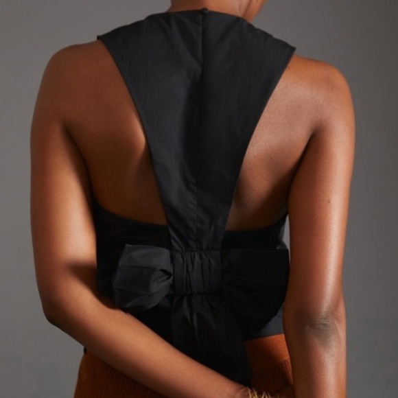 NWT Sunday in Brooklyn Anthropologie Woven Bow Back Tank Size XL - Picture 2 of 12